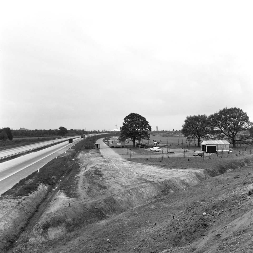 Parken, autowegen, philips van lennippark, Bestanddeelnr 168-0708