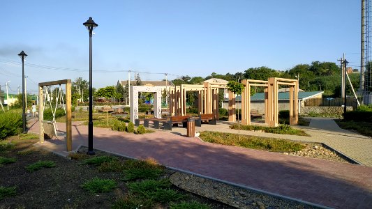 Park square in Sinyavskoe
