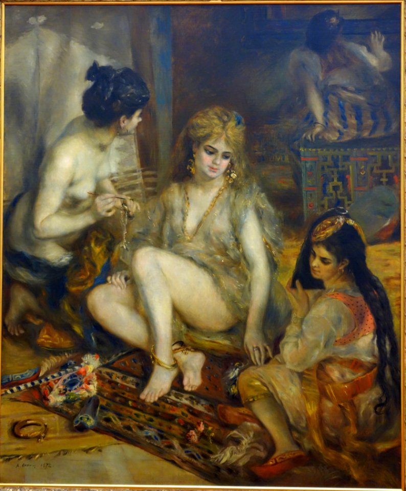 Parisiennes in Algerian Costume, by Pierre-Auguste Renoir, 1872, oil on canvas - National Museum of Western Art, Tokyo - DSC08637