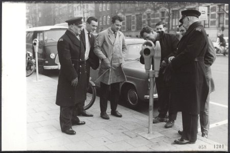 Parkeerplaatsen, automaten, Bestanddeelnr 058-1201