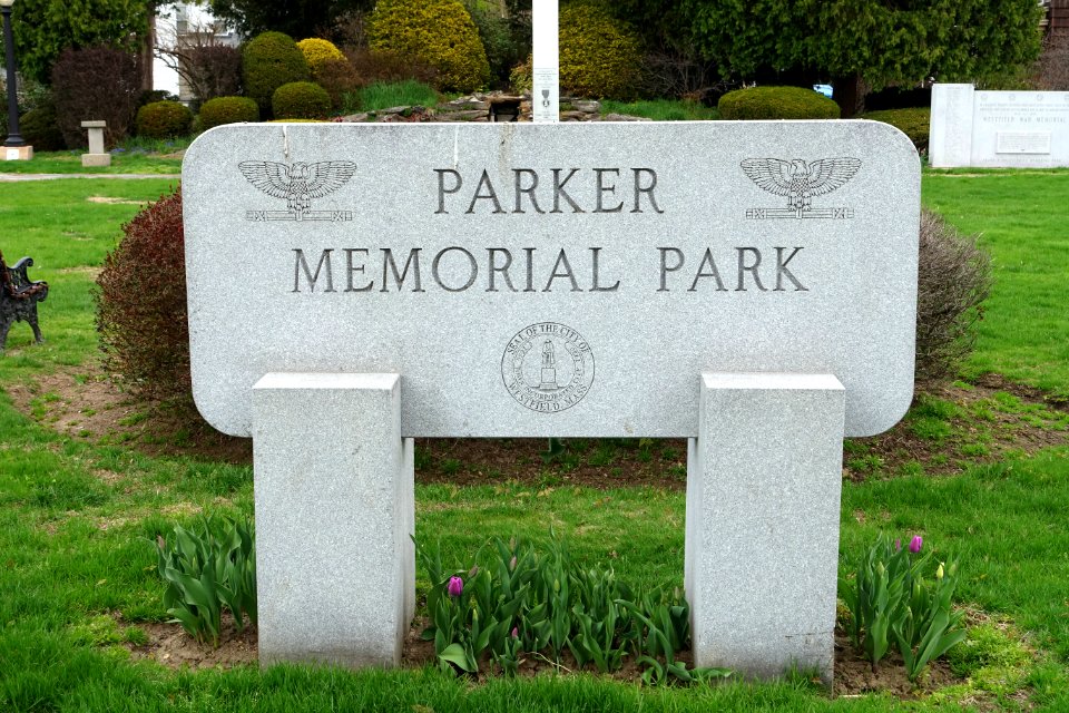 Parker Memorial Park (obverse) - Elizabeth Parker Memorial Park - Westfield, MA - DSC02272