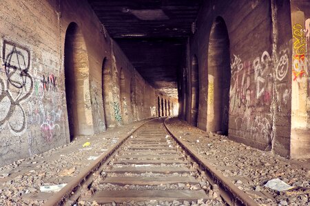 Railway railroad track rails photo