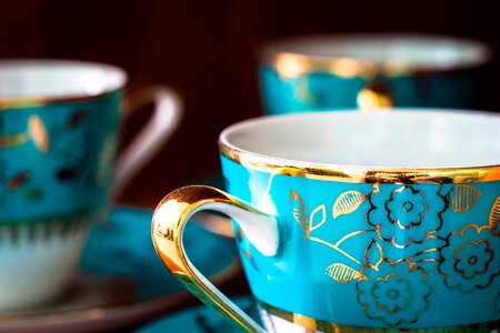 Mugs blue pattern