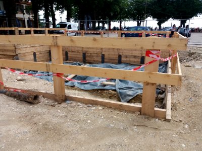 Parking de la basilique de Fourvière - Travaux - Détail