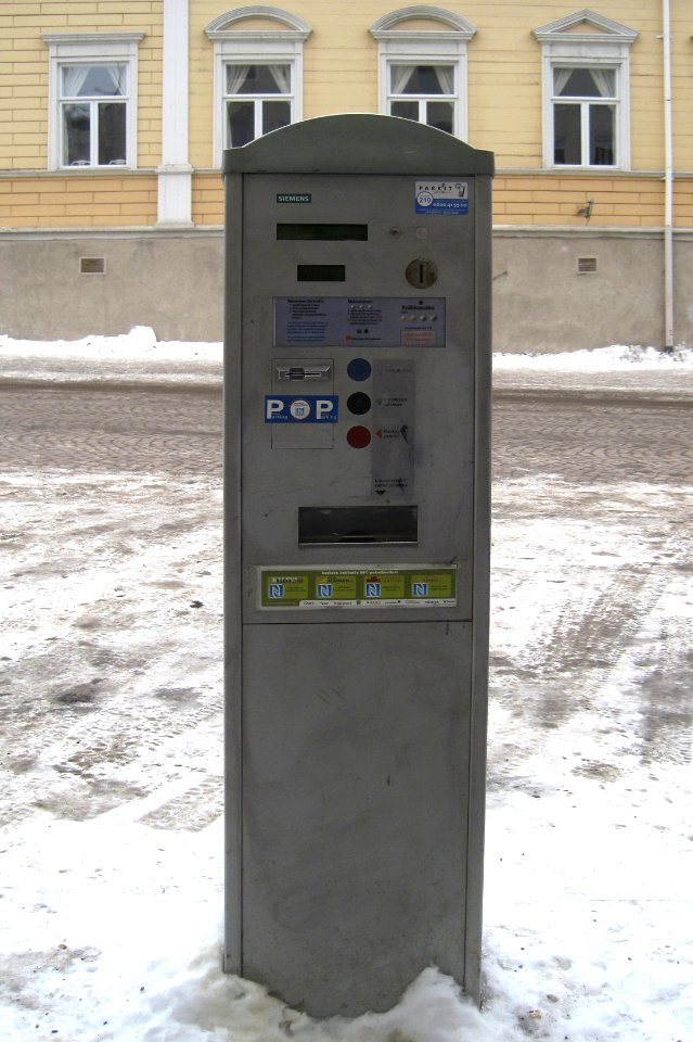 Parking meter Isokatu Oulu 20110319