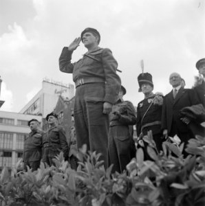Parade van de Prinses Irene Brigade in Amsterdam, Bestanddeelnr 900-3221