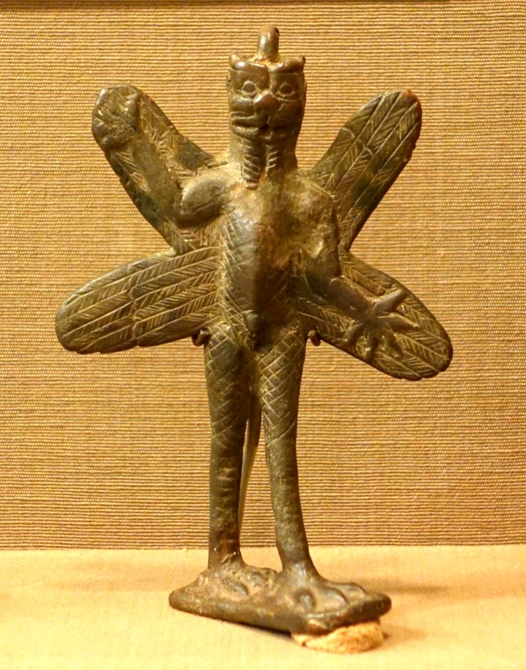 Pazuzu demon figurine, Iraq, Neo-Assyrian period, 900-612 BC, bronze - Oriental Institute Museum, University of Chicago - DSC07291