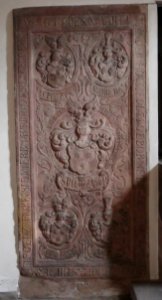 Peckelsheim - Mariä Himmelfahrt - Grabplatte Johann Hilmar von Spiegel († 1649)