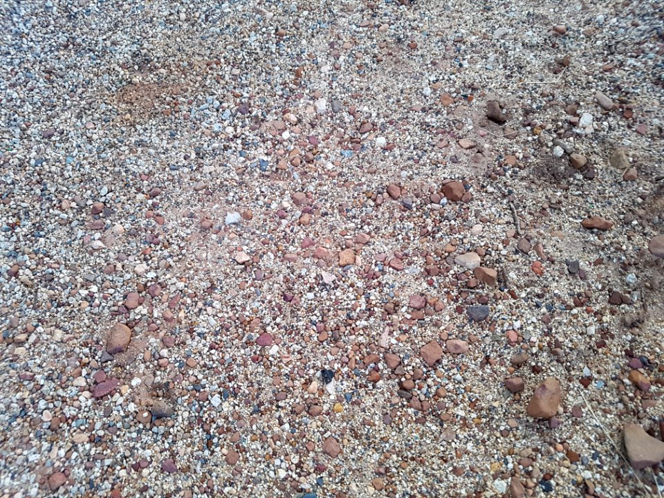 Pebbles on the ground on table mountain