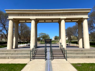 Peace Officers Memorial, facing MN State Capitol