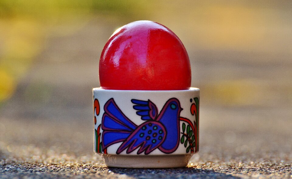 Happy easter egg colored