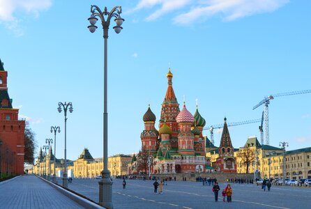 Saint basil's cathedral cathedral of cover presvjatoj of the virgin dome photo