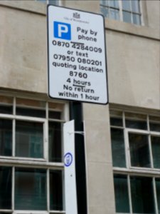 Pay By Telephone Sign1