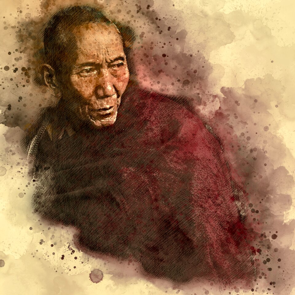 Old monk china man