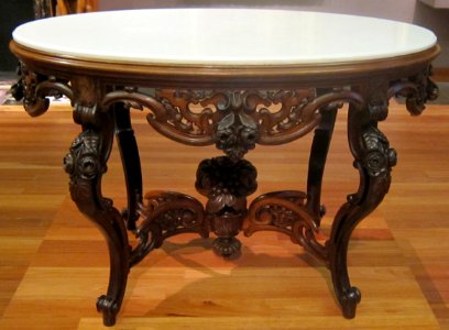 Parlor table made by Joseph Meeks and Sons, c. 1860 photo