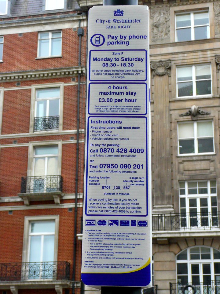 Pay By Telephone Sign 2