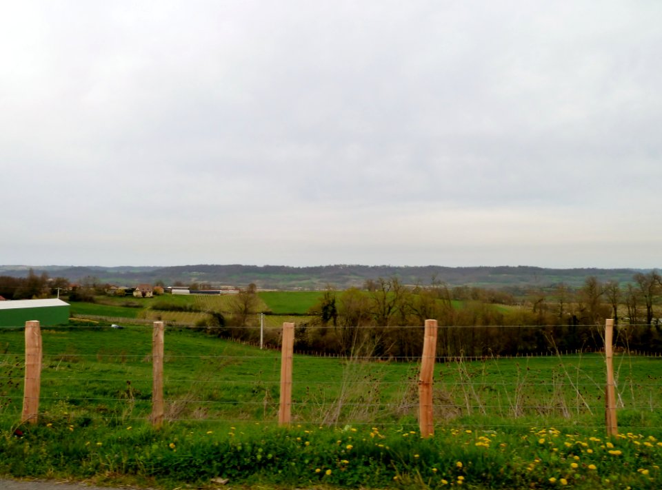 Paysage depuis Castetpugon