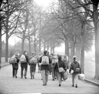 Pax Christi begonnen, circa 3000 deelnemers naar Den Bosch , deelnemers naar de , Bestanddeelnr 916-2600