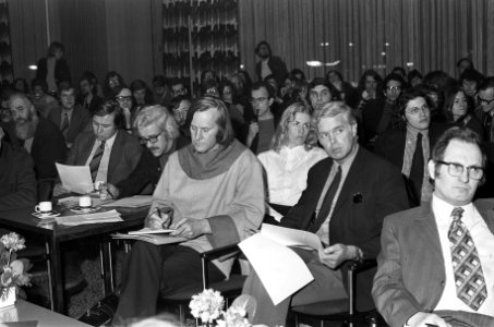 PB van PPR bijeen in Utrecht, Ten Brink (voorzitter D66 te gast bij PPR (r), Bestanddeelnr 926-2821