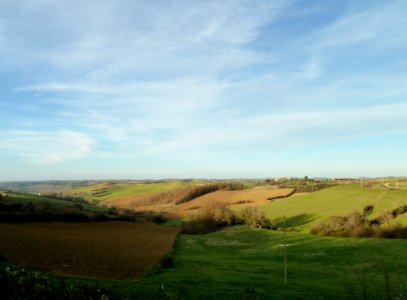 Paysage depuis Lescousse
