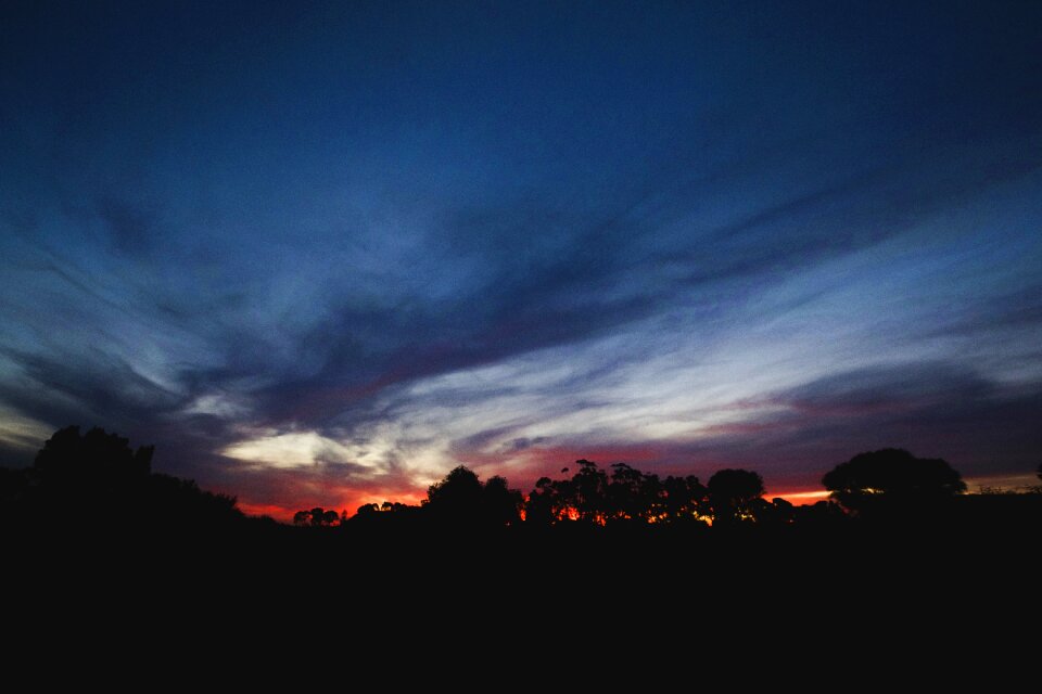 Evening dusk colorful