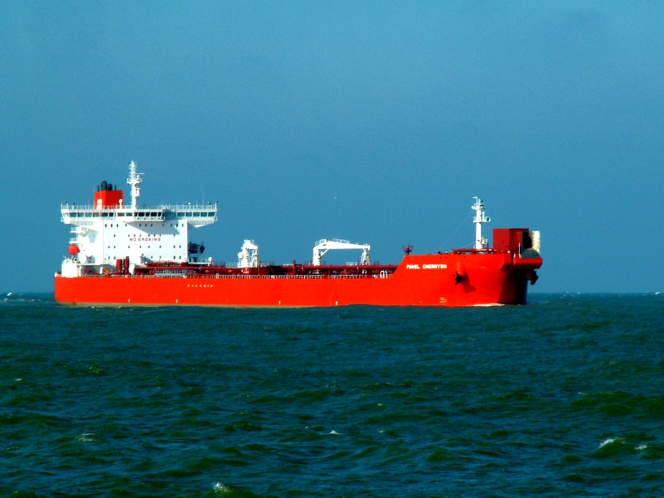 Pavel Chernysh p2-1 approaching Port of Rotterdam, Holland 25-Feb-2006