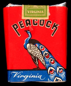 Peacock cigarettes pack, Christo Cassimis, front