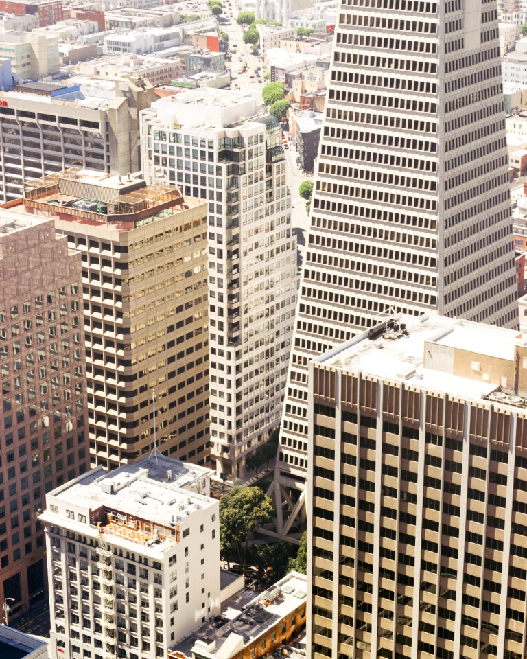 Cityscape perspective skyscraper