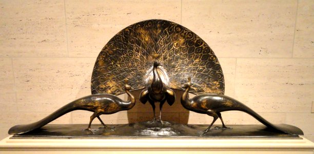 Peacocks by Gaston Lachaise, 1922, bronze - National Gallery of Art, Washington - DSC09763