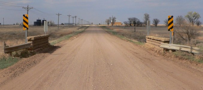 Pawnee R. trib bridge, CR DD, Ness Co, KS, from S 1
