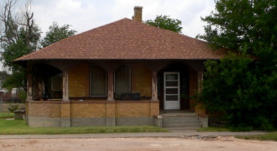 Penick house (Texhoma, Oklahoma) from E 1
