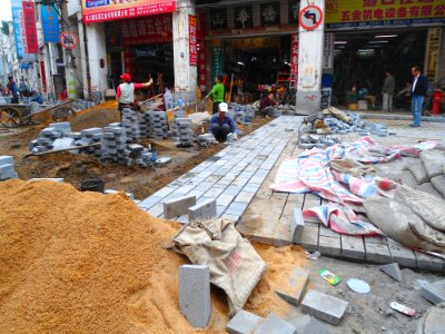 Paving in Haikou 01 photo