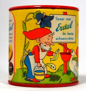 Peli-Erdal schoencreme, Crème pour chaussures, spaarpot blikje, photo 2