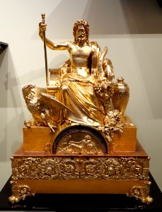 Pendule (wall clock) with Zeus Enthroned, Paris, early 1800s - Mathematisch-Physikalischer Salon, Dresden - DSC07950