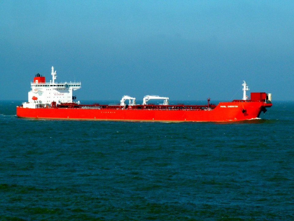 Pavel Chernysh p3-1 approaching Port of Rotterdam, Holland 25-Feb-2006