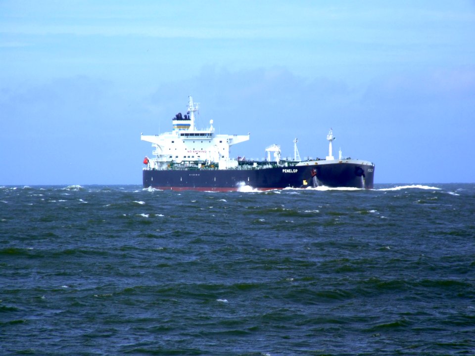 Penelop p01 approaching Port of Rotterdam, Holland 14-Jul-2007
