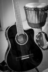 Djembe tambourine music photo