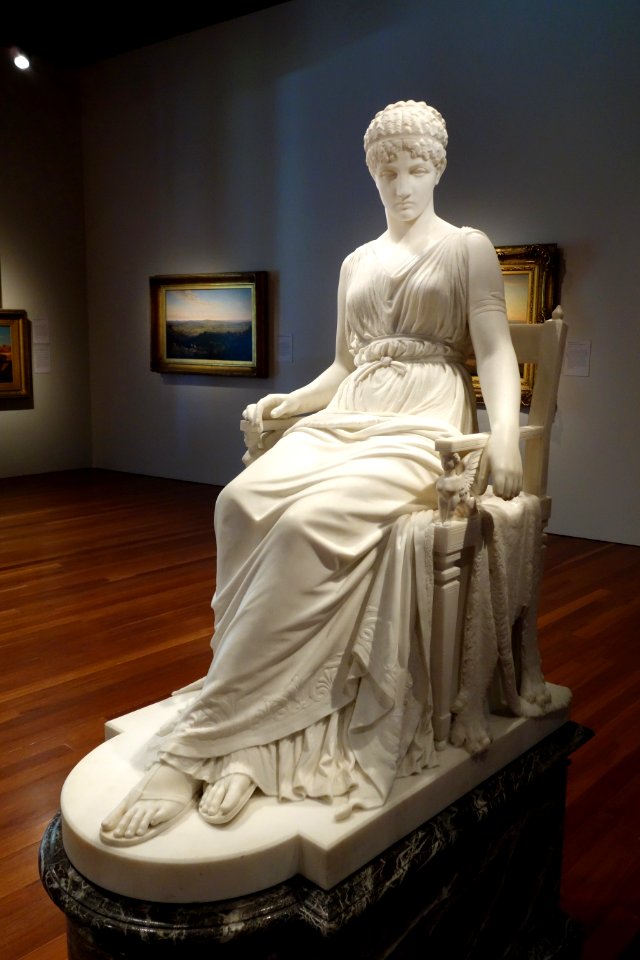 Penelope by Franklin Simmons, 1896, marble, view 2 - De Young Museum - DSC00899