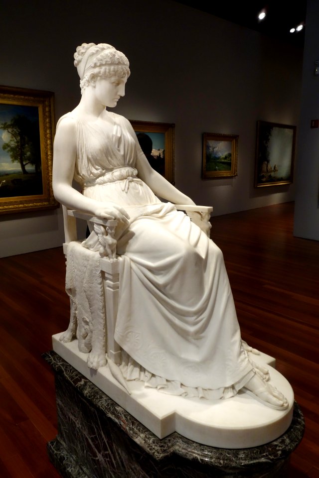 Penelope by Franklin Simmons, 1896, marble, view 3 - De Young Museum - DSC00900