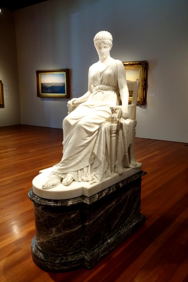 Penelope by Franklin Simmons, 1896, marble, view 1 - De Young Museum - DSC00897
