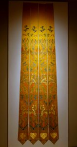 Pendants with phoenixes and clouds, China, Qianlong period, 1736-1795 AD, silk, metallic threads - Peabody Essex Museum - DSC08030