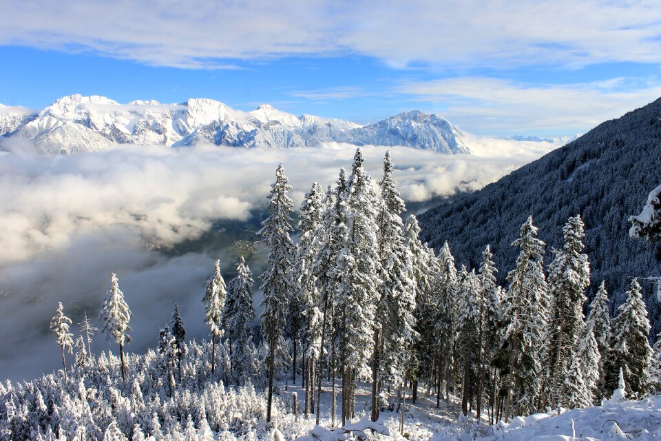 South tyrol clouds landscape