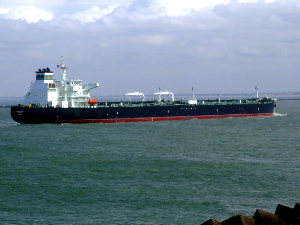 Penelop p13 approaching Port of Rotterdam, Holland 14-Jul-2007