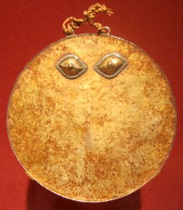 Pectoral (karse), Southeast Moluccas, Moa Island, 14th-15th century, gold alloy, HAA