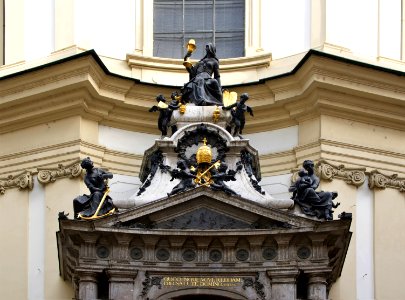 Pediment Peterskirche Vienna
