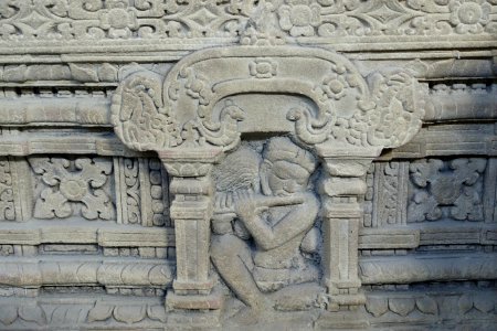 Pedestal, My Son E1, view 3, 7th century, Quang Nam - Museum of Cham Sculpture - Danang, Vietnam - DSC01706