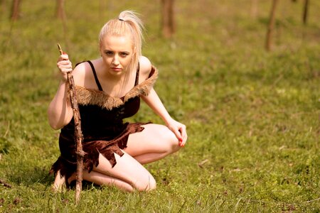Blonde wild forest