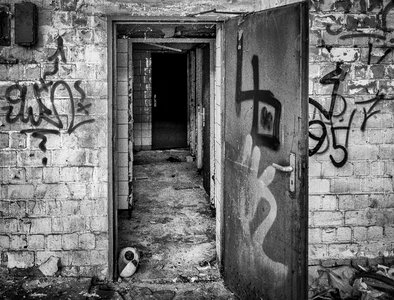 Abandoned underground forget photo