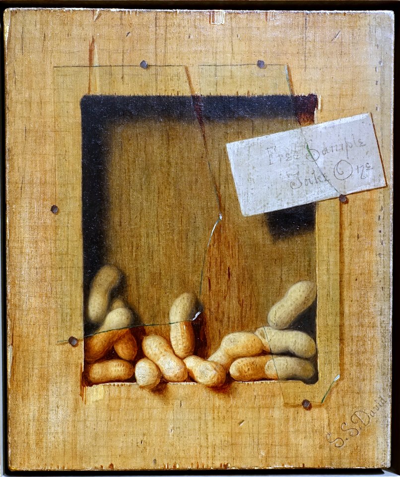 Peanuts by De Scott Evans, c. 1890, oil on canvas - Portland Art Museum - Portland, Oregon - DSC08700