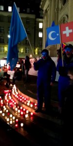 People of Xinjiang protesting against the chinese government